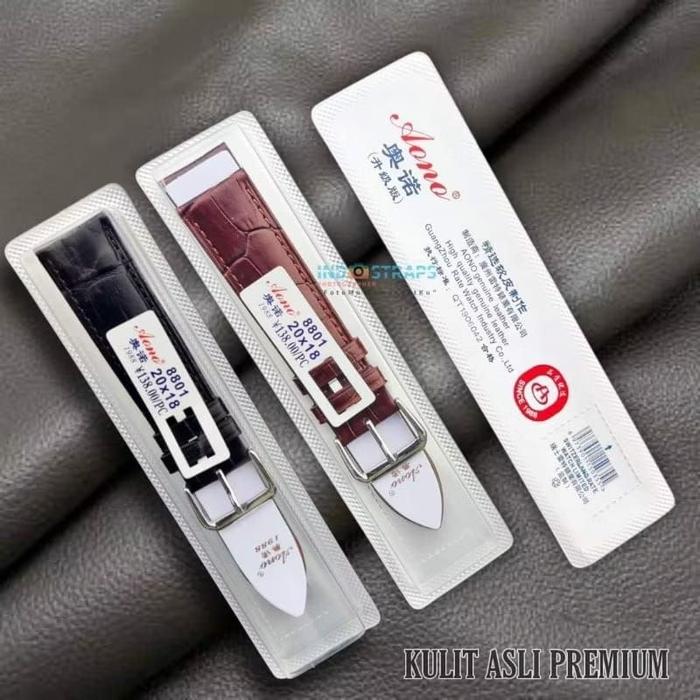 READY Tali Kulit Jam Tangan Universal Alexander Christie 14mm 16mm 18mm 20mm 22mm 24mm Motif Croco