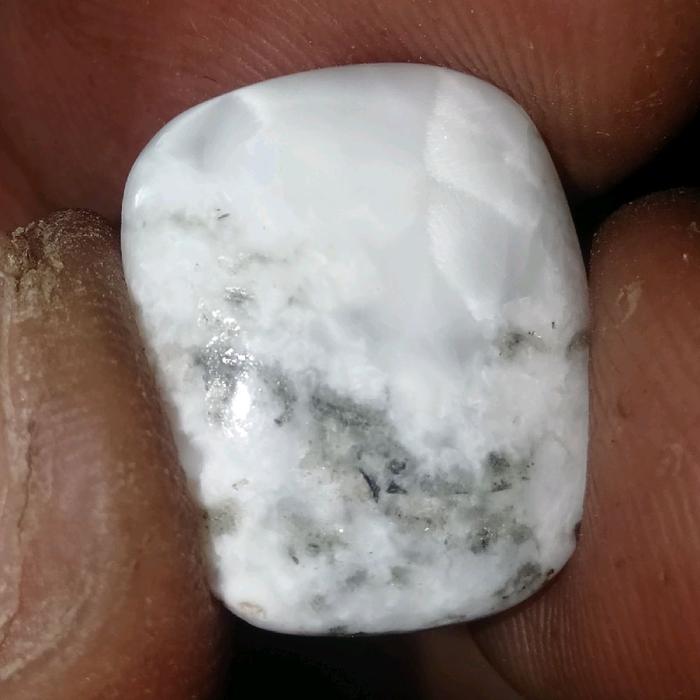 Batu Unik Langka Wulu Macan Putih Bulu Goyang 3D Asli Semeru Lumajang