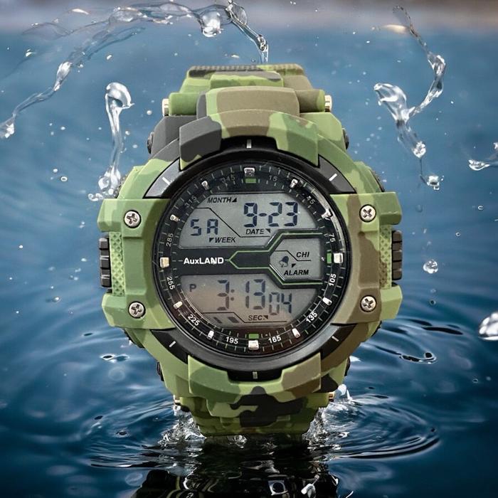 AUXLAND JAM TANGAN DIGITAL SPORT LORENG PRIA WATERPROOF TAHAN AIR HYNAN Watches