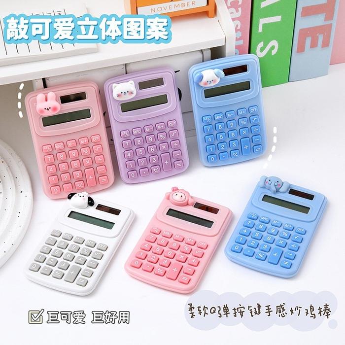 Kalkulator Kecil Kalkulator Cute Kartun Kalkulator Mini 8 Digit Calculator Aesthetic Untuk Sekolah