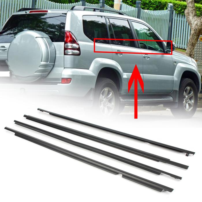 Set Segel Sabuk Cuaca Pintu Jendela Mobil Trim Strip Cuaca untuk