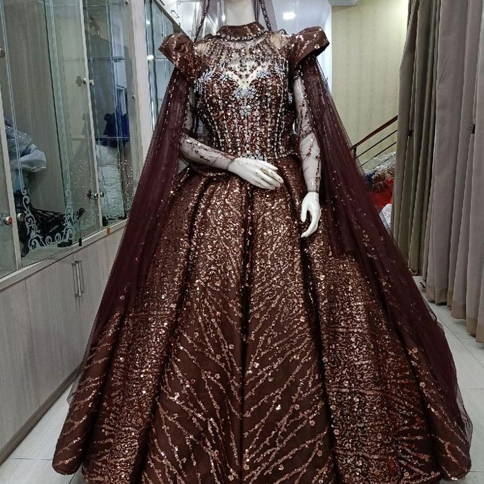 gaun barbie sequin # wedding elegant Wedding
