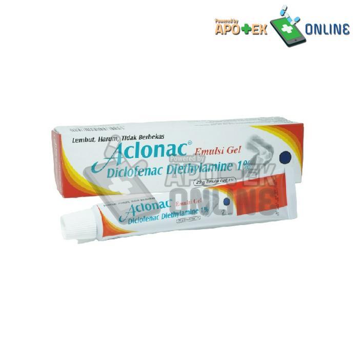 ACLONAC EMULSI GEL 20G/ DICLOFENAC/ PEREDA NYERI/ MEMAR/ KESELEO