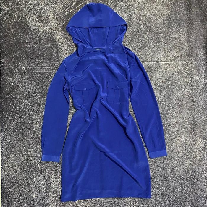 Maje dress hooded satin original