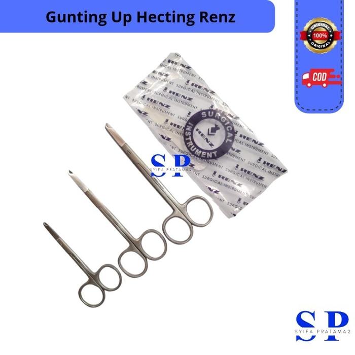 Gunting UP HECTING Renz 9cm / 11,5cm / 13cm Gunting Angkat Jahitan RENZ 9 cm