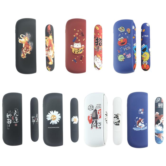 New 7 Patterns Soft Silicone Protection Case Side Cover For IQos