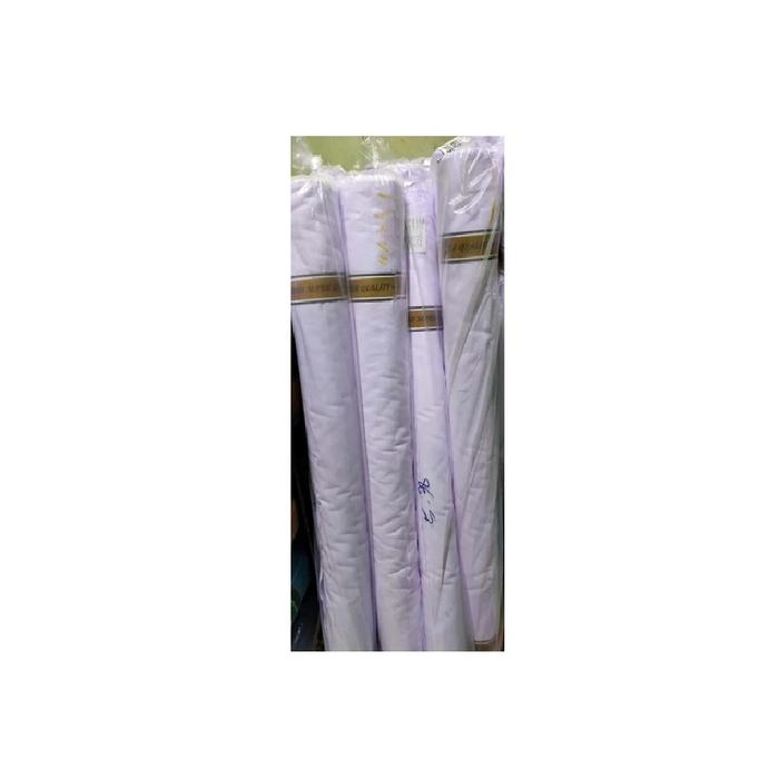 KAIN OXFORD POLOS PUTIH WARNA BAHAN SERAGAM ROMPI JAS LAB MASKER  SERAGAM BAJU SUSTER PER ROLL 115CM