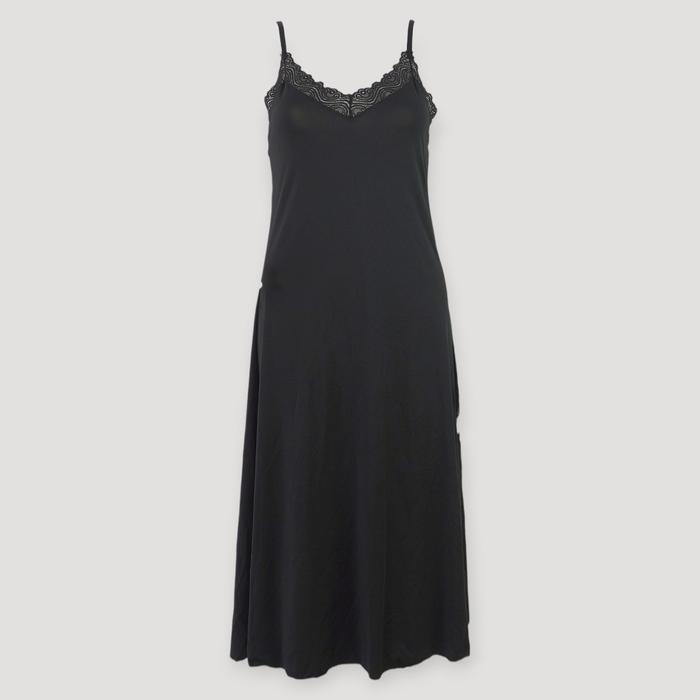 ST YVES Lingerie Baju Tidur Wanita Tanpa Busa Long Dress Mix Hias Lace Sleepwear Pakaian Dalam Daste