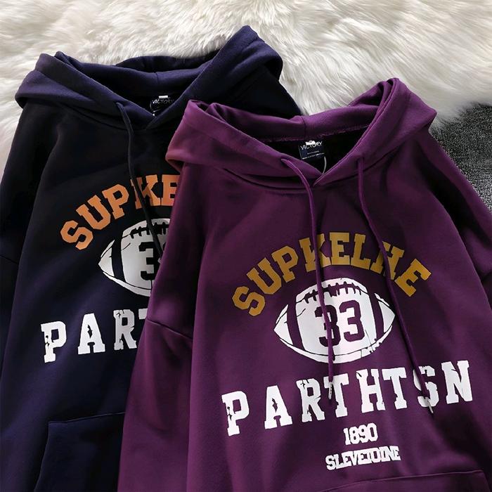 Jaketin Aja ( S - 6XL ) Hoodie Big Size BASEBALL PARTHTSN 33 Korean Street Style Ulzzang M L XXL XXX