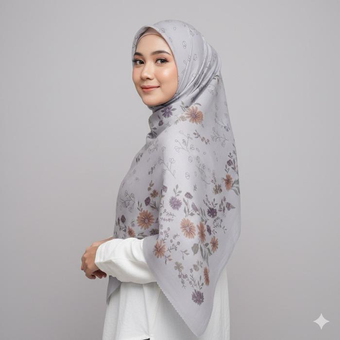 Hijab Voal Motif Printing Sublim Lasercut Terbaru [ETALASE 2] by Waffa Hijab