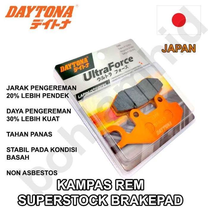 GRATIS ONGKIR Kampas Rem Depan (fr) DAYTONA ULTRA FORCE Supra X125, Ninja 150, 250, Ninja KRR, Spin,