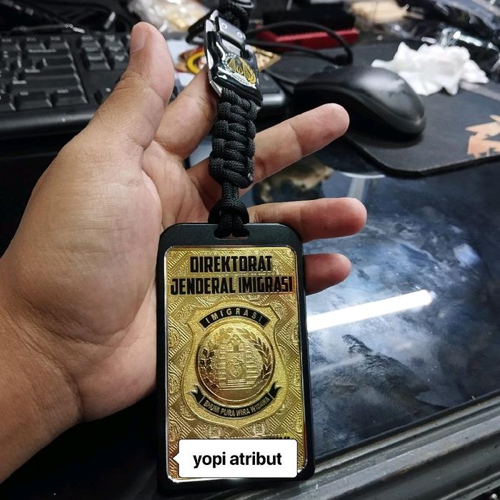 lanyard id card tactical imigrasi free custom desain