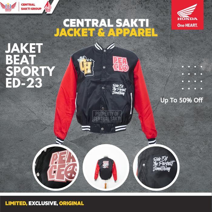Jaket Honda Beat 2023 Polyester Santai