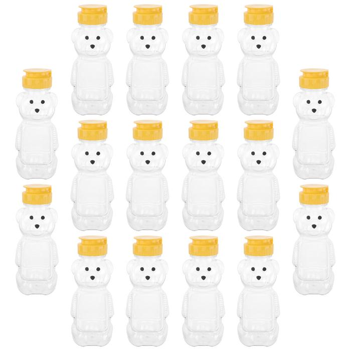 Small Beverage Bottle Refillable Candy Jar Bear Shape For Juice