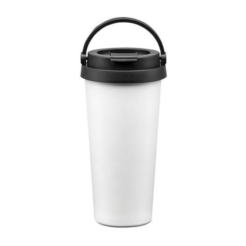 PUTIH Termos Reuseable Coffee Cup Stainless / Mug Tumbler Gelas Kopi