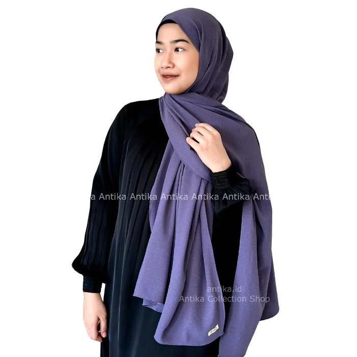 Hijab Pashmina Crinkle Airflow Premium 200X75 Cm Jilbab Muslim Syal Panjang Dan Lebar Sale