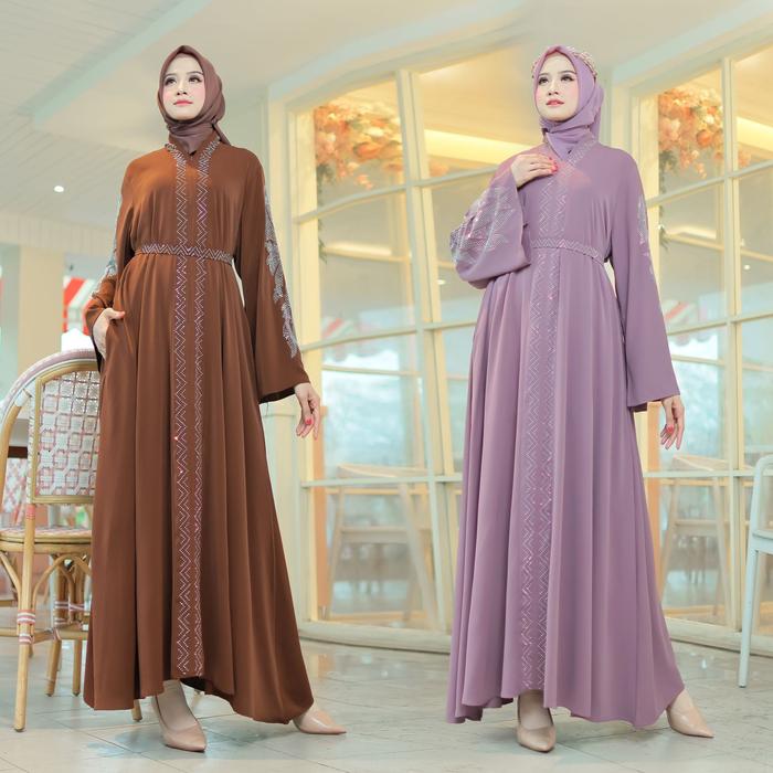 GA COLLECTION GAMIS ABAYA MAYANG DUBAI ANTI UV BAHAN MARBELLA PREMIUM BERTABUR PERMATA DAN PAYET TAB