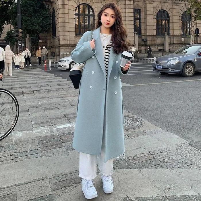 Stylish Jaket Long Blazer Coat Import Coat Pocket Katun Import