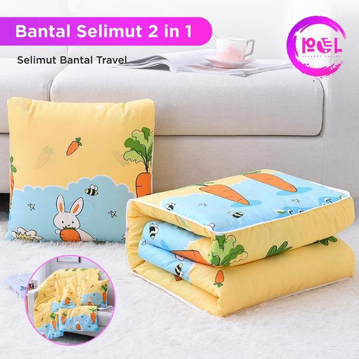 POL Bantal Selimut 2 in 1 Traveling