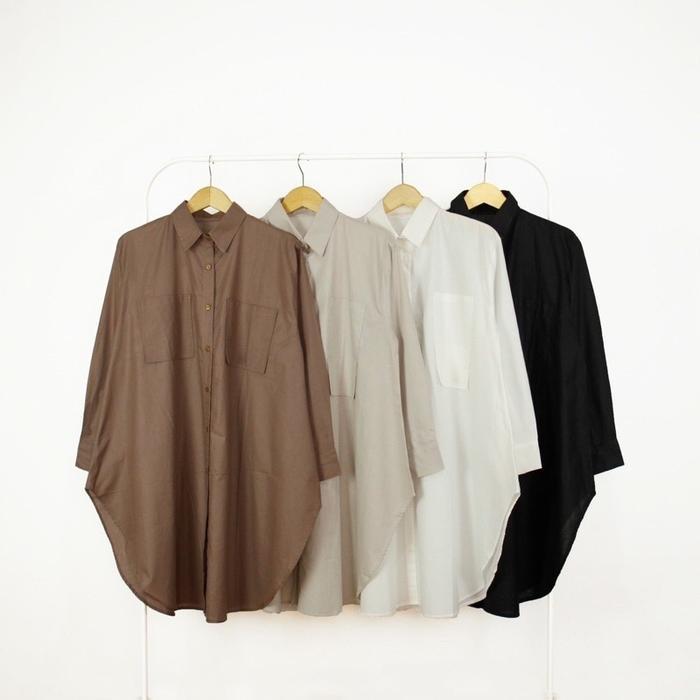 COLUMN Lesya Tunic - Tunik Katun Polos Atasan Muslim