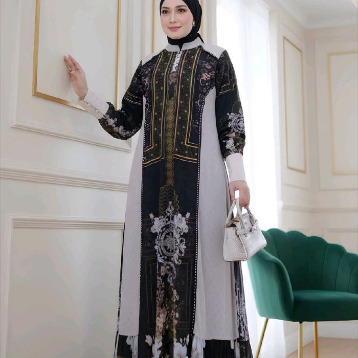 gamis maharaya printing dress Ani syari