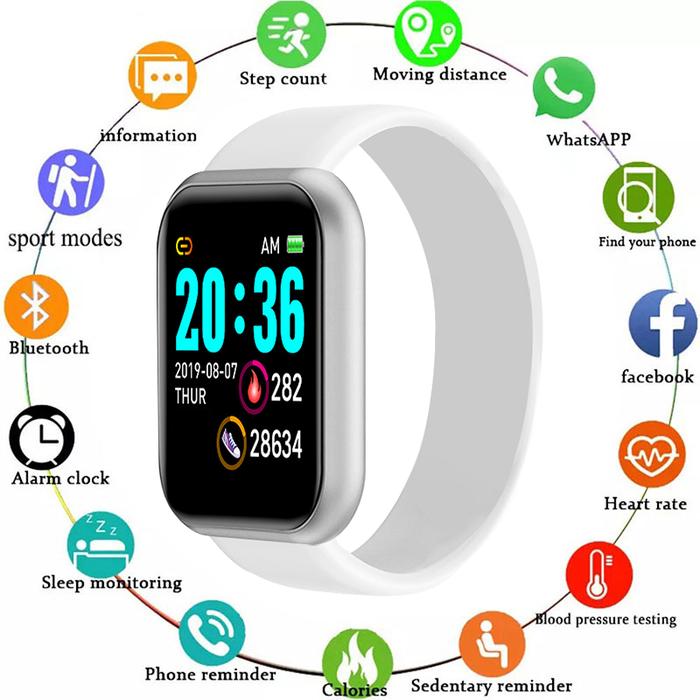 Factory Outlet D20 Smart Bracelet Y68S Smart Bracelet Heart Rate