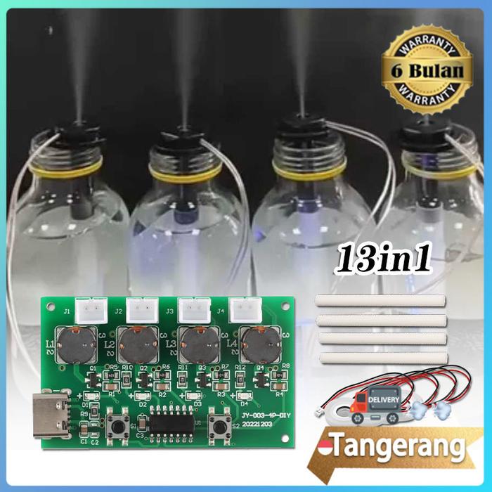 1set Module PCB Mist Maker / Modul Mist Maker DIY / Aksesori Sprayer Maker 108Khz 4Ch