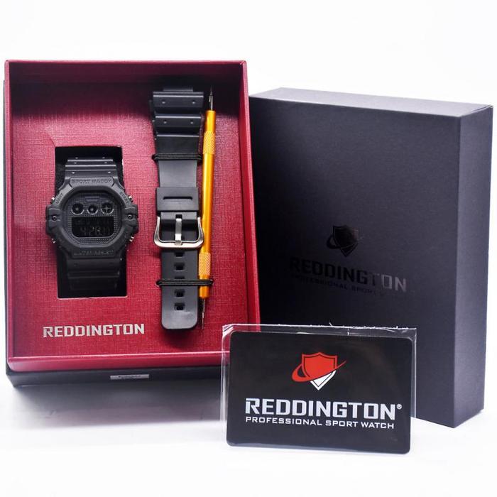 REDDINGTON R6030 Jam Tangan Original Pria Olahraga Tali Karet Jam Tangan Digital Cowok Keren Anti Ai