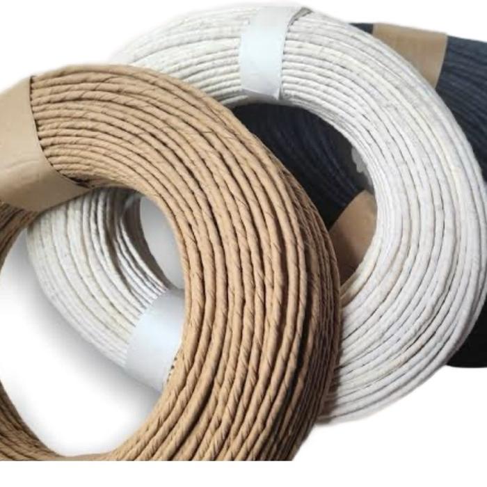 Tali Kertas (Tali Paper Bag) 2mm-3mm panjang 100m. kerajinan tangan untuk Bahan Tas Ramah lingkungan