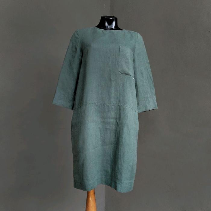 ROOKIE BUD LINEN FERN GREEN DRESS