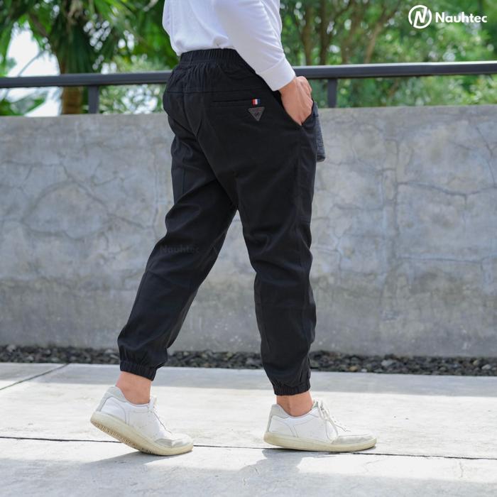 Celana Panjang Pria Sirwal Nauhtec Jogger Bahan Katun Twill Stretch M L XL XXL XXXL JUMBO Ready