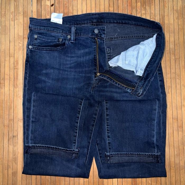 CELANA PANJANG 511 SLIM FIT BLUE BLACK DARK WASH STRETCH DENIM JEANS nudie selvedge timberland
