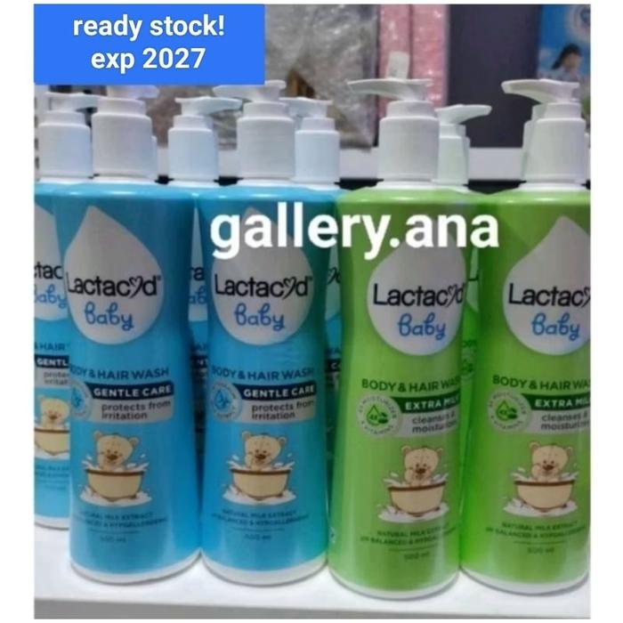 Lactacyd Baby Body & Hair Wash Gentle Care / Extra Milky 500ml / Sabun cair bayi 500 ml