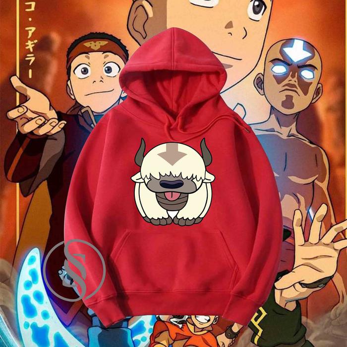 Jaket Hoodie Anak Anak Avatar Aang Pet Appa Avatar