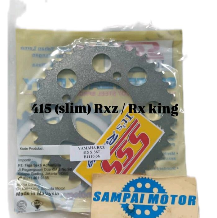 Gear SSS  slim (415) yamaha RXZ / rk king / mx / jupiter z / vega r /alfa / fiz r