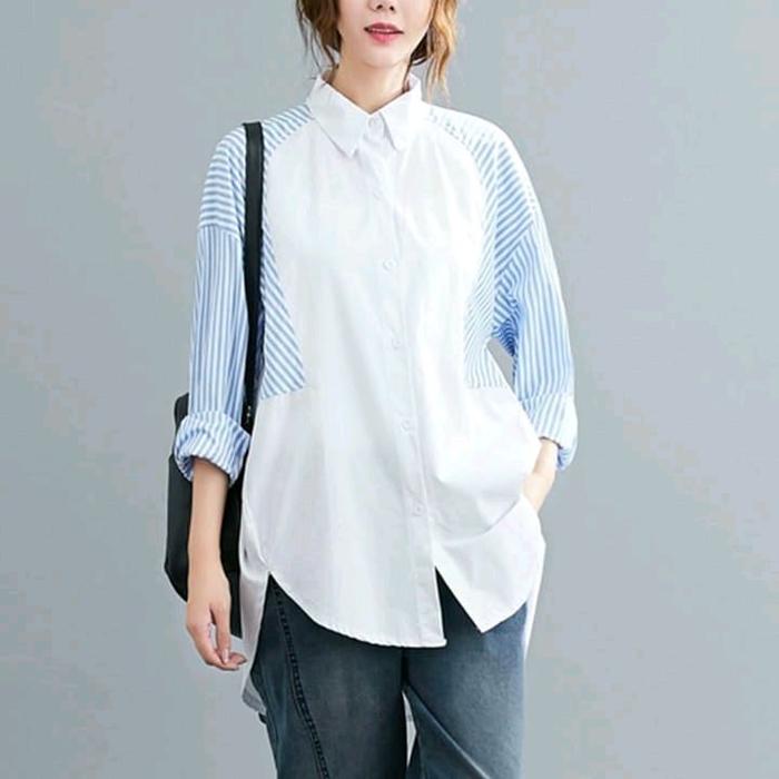 OXANA TOP fashion wanita korean style muslim hijab korean style murah kekinian Atasan Baju Remaja Pa