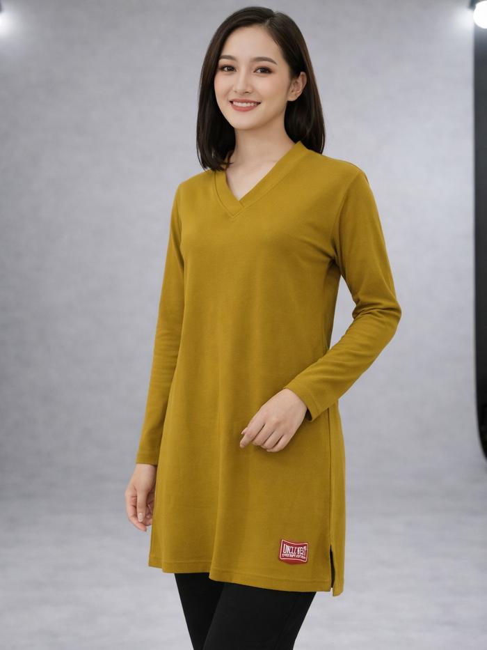 Baju Olahraga Muslimah Model Tunik Kerah V Unclewest