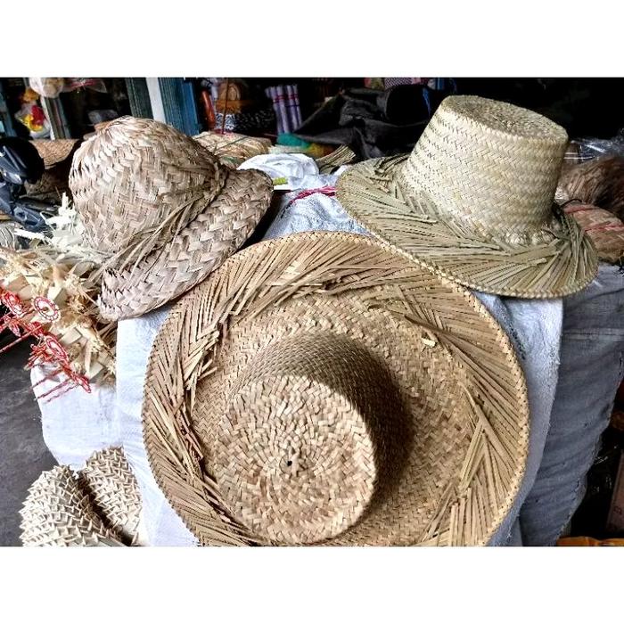 Topi alam/topi jerami/topi busung/topi pandan/topi petani