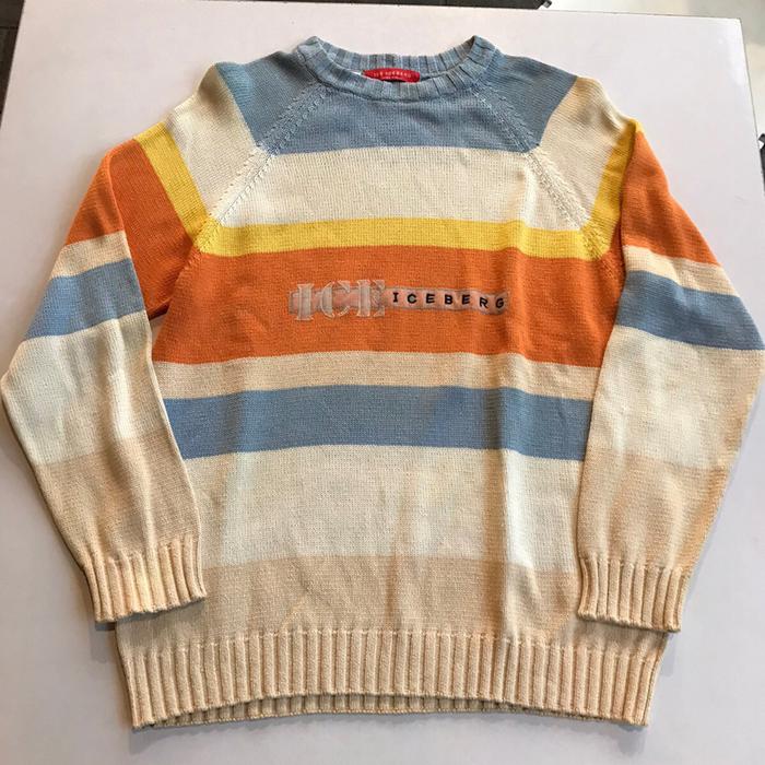 Vintage Iceberg Jumper Sweater Crewneck Uk Garage  Size M  Made In Italy  Fast Respons