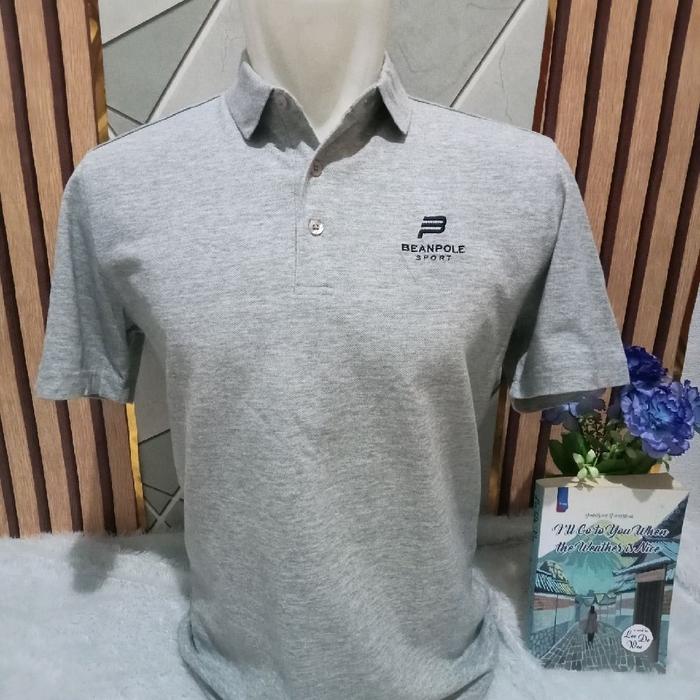 kaos kerah pria polo Beanpole abu size M full tag warna pekat Made in China no minus very good condi
