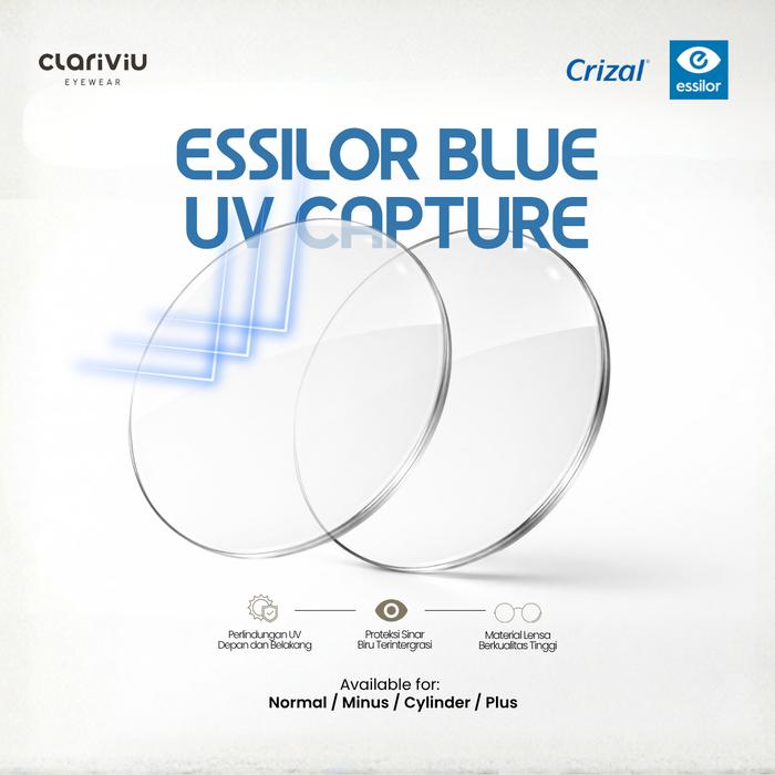 ESSILOR CRIZAL BLUE UV CAPTURE \ Lensa Essilor Anti Sinar Biru dengan Crizal