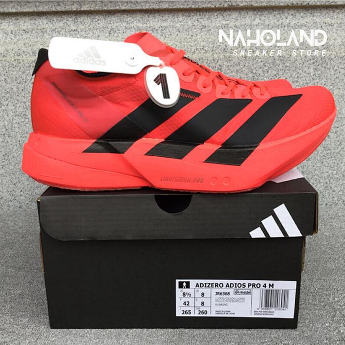 Adizero Pro 4 Lucid Red Core Black JR6356 Running Shoes Sepatu Lari Sneaker (Size 36-46)