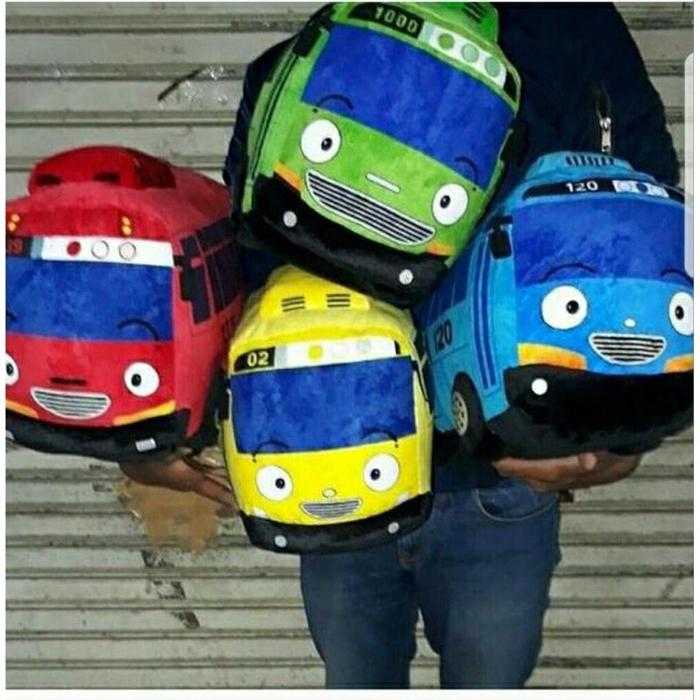 [Boneka Bantal T*Yo Bus Model] Tayo Bahan Lembut Halus Size S Small Dan Size L Large Padat