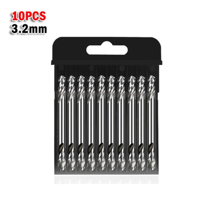 10Pcs 3.2mm 4.2mm 5.2mm HSS Double Ended Spiral Torsion Double Ended