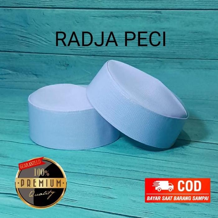 MURAAAHH !! Peci batok putih tinggi 9cm & pendek 7,5cm l songkok l peci l peci batok l kalbut