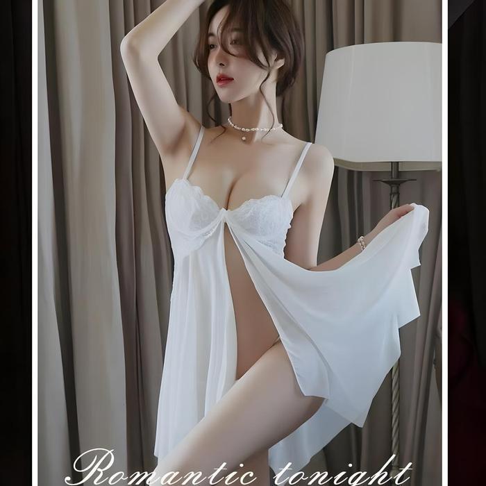 9209 Luxlace Night Dress Sleepwear Baju Rumah Daster Pemuas Suami Daster Mini Underwear Wanita Baju 