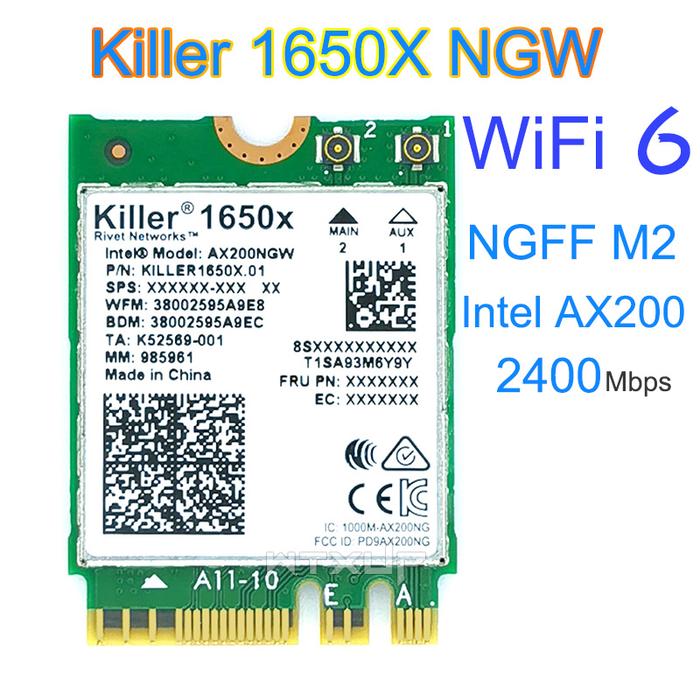 Intel killer 1650X 3000Mbps Bluetooth 5.1 notebook or desktop Gigabit
