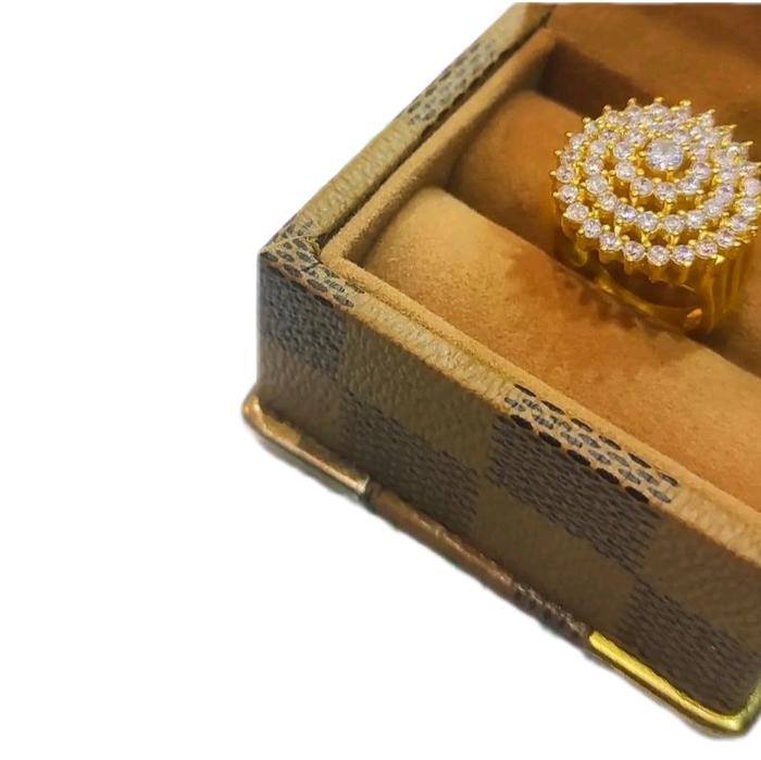 Cincin emas lapis model kw berlian