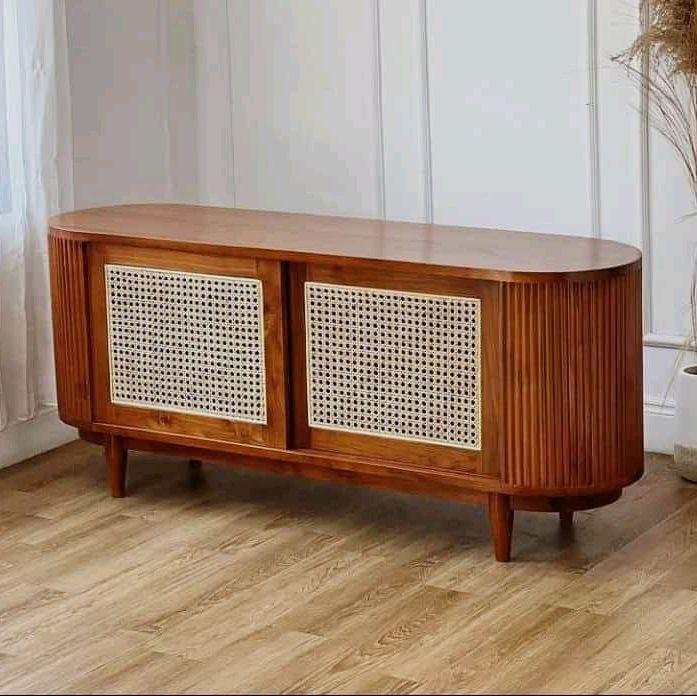 Bufet Retro Minimalis Modern Jati Jepara dengan Desain Elegan dan Fungsi Praktis