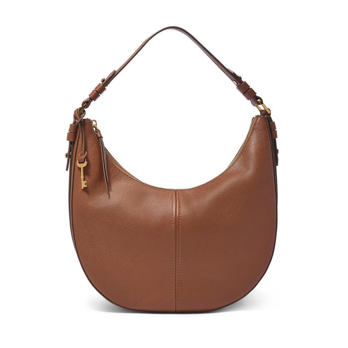 Fossil Shae Leather Large Hobo Medium Brown SHB3165-210